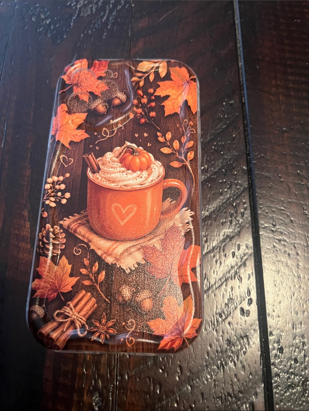Autumn Spice Decorative Phone case – Orange Fall Design